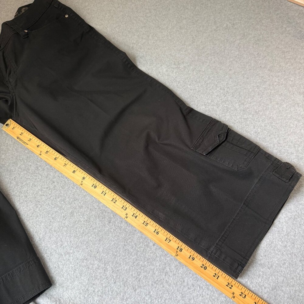 Christopher Blue Womens Black Capri Pants Cropped Utility Casual Classic Size 10 - Picture 12 of 14